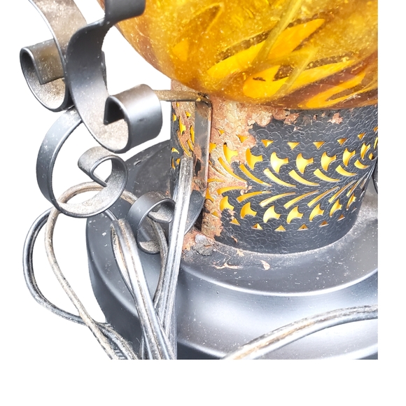 Vintage Mid Century Modern Hollywood Regency Swag  Lamps 2 - Picture 5 of 11